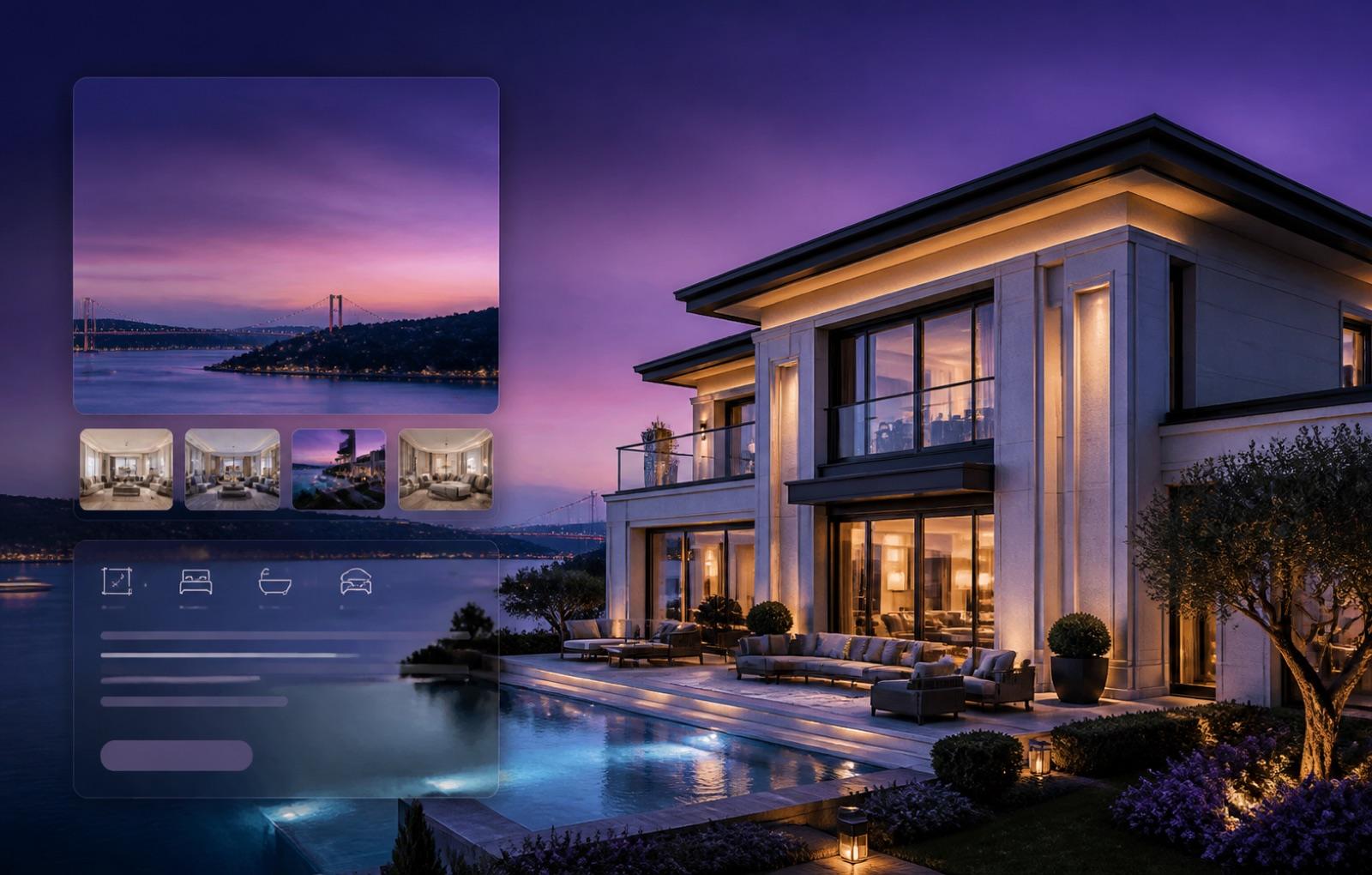 Emlak Web Sitesi tasarım örneği