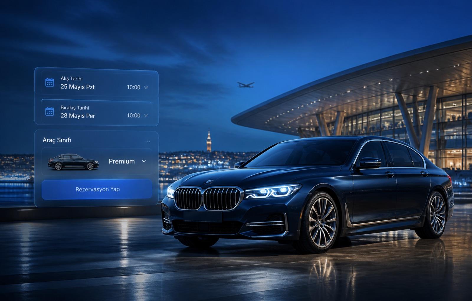 Rent a Car Web Sitesi tasarım örneği